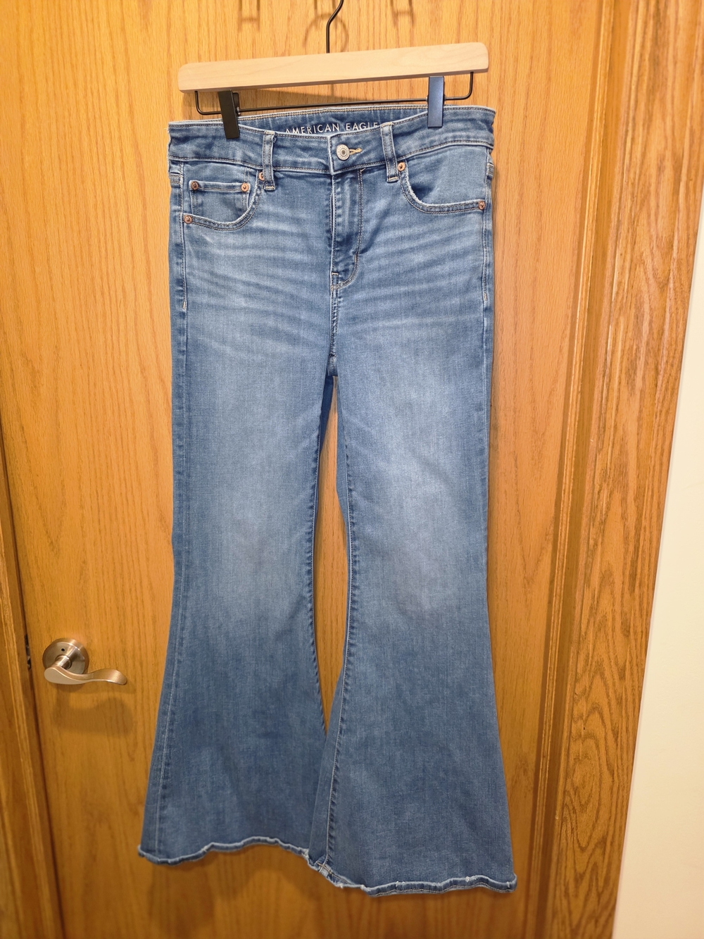 American Eagle Outfitters Light Blue Flare Jeans - Women's
